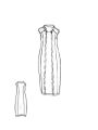 Rundholz Black Label - Banana-shaped cotton twill stretch dress - 2243390917