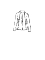 Rundholz Black Label - Taillierte baumwoll-twillstretch-jacke mit platziertem druck - 2243391103