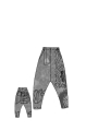 Rundholz Black Label - Tulpenförmige techno-stretch-hose mit allover druck - 2243440109