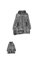 Rundholz Black Label - Ballonförmige techno-stretch-jacke mit allover-druck und abknöpfbarem kragen - 2243441105