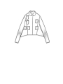 Rundholz Black Label - Kurze woll-mix-strickjacke mit aufgesteppten taschen - 2243457107