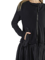 Rundholz Black Label - Robe sweat avec partie jupe ruchée techno Black - 2243510924-