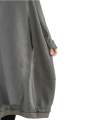 Rundholz Black Label - Robe sweat en forme de ballon avec zips Oversize Black - 2243510925