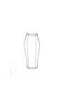 Rundholz Black Label - Jupe en coton stretch en forme de banane - 2243630313