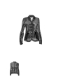 Rundholz Black Label - Gerade schmale baumwoll-slubjersey-jacke - 2243641109