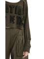 Rundholz Black Label - Straight short linen knit sweater - 2243720706