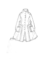 Rundholz Black Label - Langer a-förmiger sportloden-strickmantel - 2243897208