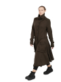 Rundholz Black Label - StrickMantel mit Koffertaschen gekochte Wolle Jungle - 2243897208