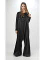 Rundholz - Ultra High Waist Linen Wool Pants with Adjustable Suspenders - 2251260107