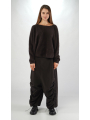 Rundholz - Short raccoon knit sweater - 2251410701