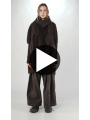 Rundholz - Raccoon knitted scarf with monster hands - 2251417705