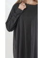 Rundholz - Ausgestelltes Rundhals-T-Shirt mit Streifenapplikation - 2251700504