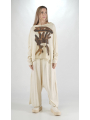 Rundholz - Rundholz Pullover aus Hanf und Baumwolle mit Streifenapplikation - 2251740702