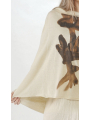 Rundholz - Rundholz Pullover aus Hanf und Baumwolle mit Streifenapplikation - 2251740702
