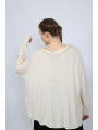 Rundholz - Rundholz Pullover aus Hanf und Baumwolle mit Streifenapplikation - 2251740702