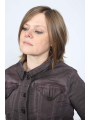 Rundholz DIP - Taillierte Handbemalte Baumwolljacke mit Lederschnürung - 2252061106