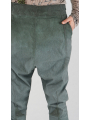 Rundholz DIP - Tulip-shaped bicolor cotton twill trousers - 2252120103