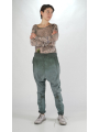 Rundholz DIP - Tulip-shaped bicolor cotton twill trousers - 2252120103
