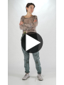 Rundholz DIP - Tulpenförmige Bicolor Baumwoll Twill Hose - 2252120103