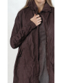 Rundholz DIP - Flared bicolor cotton twill coat - 2252121202