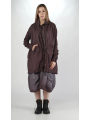 Rundholz DIP - Flared bicolor cotton twill coat - 2252121202