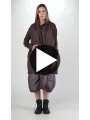 Rundholz DIP - Flared bicolor cotton twill coat - 2252121202