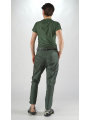 Rundholz DIP - Narrow bicolor stretch cotton trousers - 2252190104