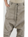 Rundholz DIP - Ankle-length bicolor stretch cotton trousers - 2252190107