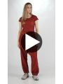 Rundholz DIP - Двухцветные тонкие брюки из французской махры - 2252270106