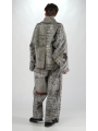 Rundholz DIP - Oversize Needle Punch Jacke mit Allover Druck - 2252281104