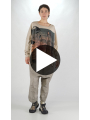 Rundholz DIP - Weites Jersey Shirt mit Platziertem Digital Druck - 2252300503