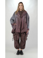 Rundholz DIP - Bicolor cotton mix jacket with double-breasted button placket - 2252381101