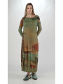 Rundholz DIP - Long-sleeved lyocell silk jersey dress with all-over print - 2252420905