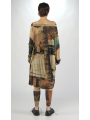 Rundholz DIP - Oversize lyocell silk jersey tunic with allover print - 2252421906