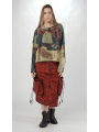 Rundholz DIP - Cotton linen sweater with all-over print - 2252450702