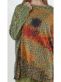 Rundholz DIP - Cotton linen knitted tunic with allover print - 2252457003