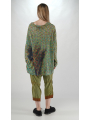 Rundholz DIP - Cotton linen knitted tunic with allover print - 2252457003