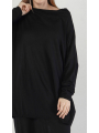 Rundholz DIP - Wide cotton linen knit tunic - 2252457013