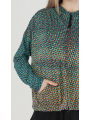 Rundholz DIP - Cotton linen cardigan with placed 3d print - 2252457104