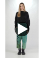 Rundholz DIP - Cotton linen knit pants with placed 3d print - 2252457605