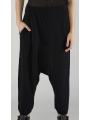 Rundholz DIP - Cotton linen knitted trousers with low crotch - 2252457615