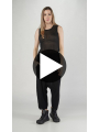 Rundholz DIP - Cotton linen knitted trousers with low crotch - 2252457615