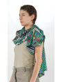 Rundholz DIP - Cotton linen knitted scarf with placed 3d print - 2252457707