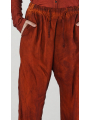 Rundholz DIP - Bicolore cupro pants with casual crotch - 2252470101