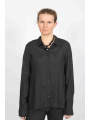 Rundholz DIP - Cupro-Bluse mit asymmetrischem Saum und Knopfdetails - 2252470402