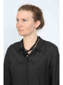 Rundholz DIP - Cupro-Bluse mit asymmetrischem Saum und Knopfdetails - 2252470402