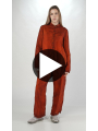 Rundholz DIP - Cupro-Bluse mit asymmetrischem Saum und Knopfdetails - 2252470402