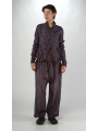 Bois rond DIP - Veste étroite bicolore en cupro - 2252471105