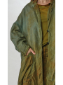 Rundholz DIP - Oversize bicolor cupro coat - 2252471206
