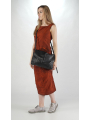 Rundholz DIP - Elegante Umhängetasche aus 100% Lammleder mit Reißverschluss - 2252482507